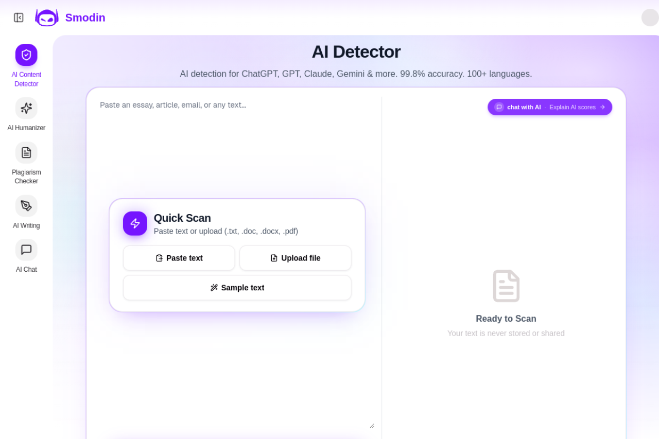 Smodin AI Content Detector